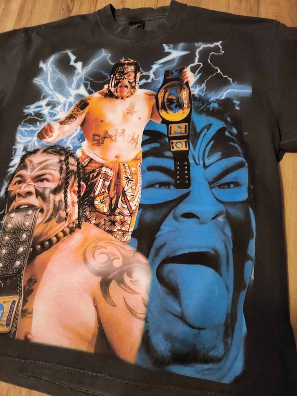 UMAGA On SHAKA HEAVYWEIGHT T Shirt "Wrestling" modern